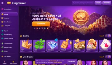 Image: Entdecken Sie das Kingmaker Casino - Erfahrungen und Bonus Angebote